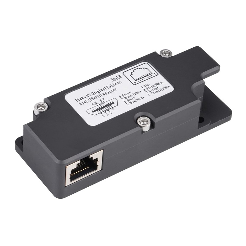 Dishy Cable Adapter to RJ45 ABS Rectangular Satellite Antenna Cable