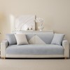 Aucrovee Soft Plush Couch Cover Washable, Non Slip Pluffy Sectional