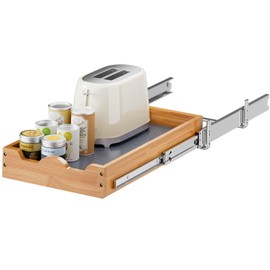 OCG Pull Out Drawers For Cabinets 14"W x 21"D, Cabinet Drawers Slide Out, Pull Out Cabinet Organizer for Base Cabinet Organization in Kitchen, Pantry, Bathroom, Bottom Mount