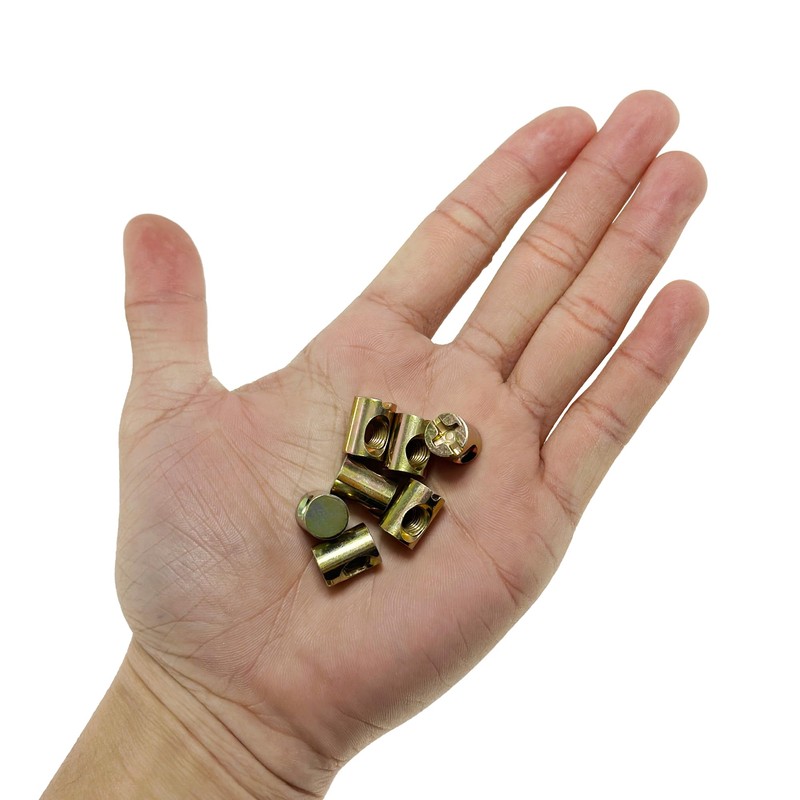 20 PCS M6 Barrel Nuts for Furniture Connection