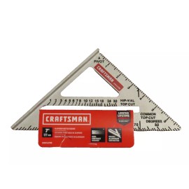 Craftsmen Aluminum Rafter Square 7" x 7"  #CMHT42790   NEW