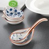 Ceramic Soup Spoons Set of 4 Porcelain Japanese Soup Spoon