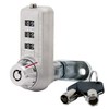 3 Dial Combination Cam Lock w/MK Override Key, 7/8"
