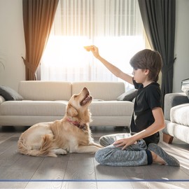 Large Clear Floor Mat 55.12"×118.11" - Pet Flooring Protector, Clear Plastic Rug Protector, Vinyl Floor Mat - Ideal for Hardwood Floors, Home & Office Use - Waterproof and Easy to Clean