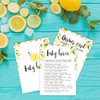 BBYX Baby Shower Lemon Theme Trivia Game, 30 Fill-In Cards