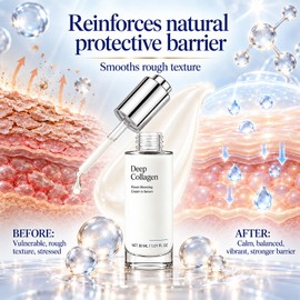 Deep Collagen Serum, Volufiline Korean Skin Care Collagen Serum, Firming & Instant Hydration for Mature Skin, 30 ML