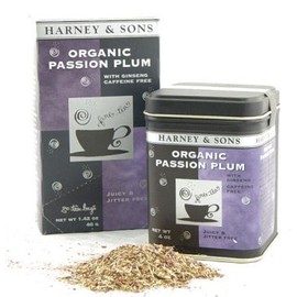 Organic Passion Plum, Loose tea in 4 Ounce tin