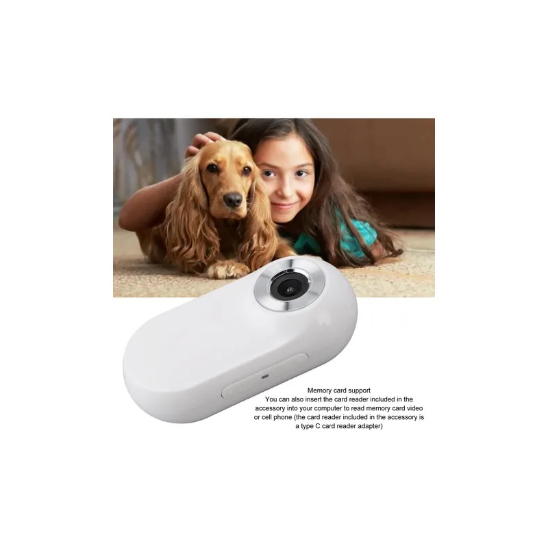 Cámara Para Collar De Gato Y Perro Hd 1080p Gran