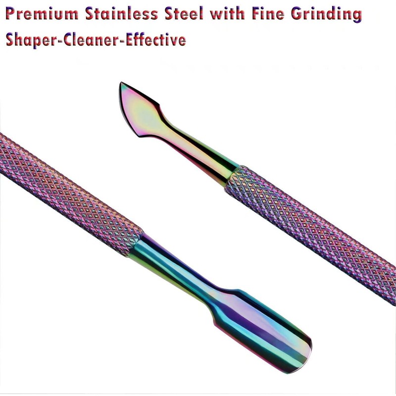 Cuticle Cutter with Cuticle Pusher - RONAVO Cuticle Trimmer Cuticle
