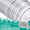 Therwen 4 x 15' Flexible PVC Dust Collection Hose, Heavy