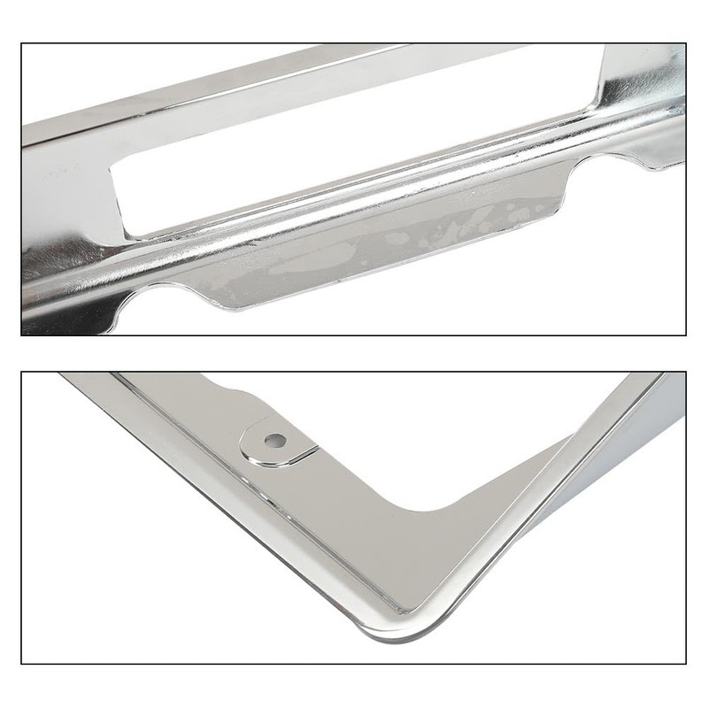 CHEDA Rear License Plate Bezel Housing Frame Chrome Compatible with