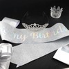 Padorul It’s my Birthday Silver Diamond Crown & Sash Set,