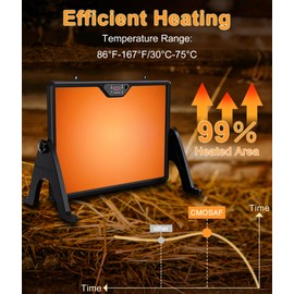 2025 Smart Chicken Brooder Coop Heater Radiant Heat Panel Built-in Adaptive Temperature Sensor, Chick Brooder Plate for Chicks, Adaptable to Timer and Temp Controllers, Etl Ul Compliant