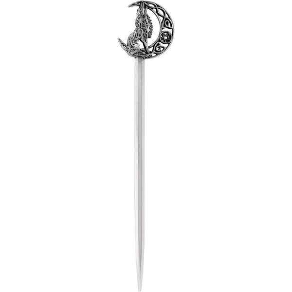 HAQUIL Lobo Luna Creciente Horquilla para Mujeres Hombres Moda Punk