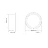Wall Flange Diameter 150 mm Collar Mounting Round Tube PVC