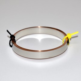 Nickel-plated Pure Copper Strip; 8mm wide x 0.15mm thick flat wire (Nickel Plated Copper, 10 Feet)