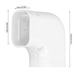 Culnflun Cord Hider, 413 Flat Bend Wire Covers for Cords on Wall for Air Conditioner 1-5 Cable Raceway (White)