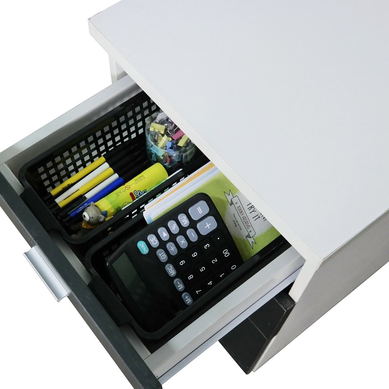 Begale 6 Pack Slim Plastic Storage Baskets, Plastic Small Cupboard