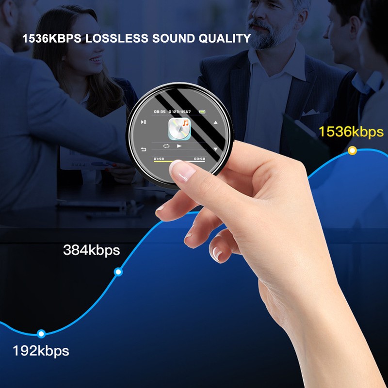 Digital Voice Recorder Bluetooth 4.2 Touch Control FM Radio MP3