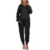 Ekouaer Women's 2 Piece Lounge Set Long Sleeve Knit Pajamas