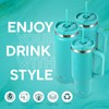 FAHRMOSIS 40 Oz Tumbler with Handle and Straw | Stainless