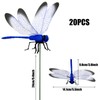 Attuslla 50 PCS 3D Dragonfly Garden Decor Dragonfly Stakes with