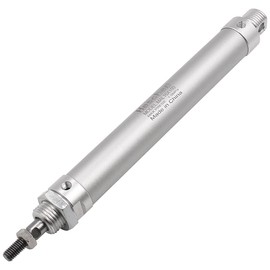 Heschen Pneumatic Slim Air Cylinder, MAL 16-100, M5 Port, 16mm Bore, Dual Action, for Automatic Equipment (100mm Stroke)