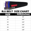 Twister Jiu Jitsu BJJ Belt 1.5” Wide for Men Women
