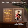 Father Daughter Light Up Picture Frame Fathers Day Birthday Gifts