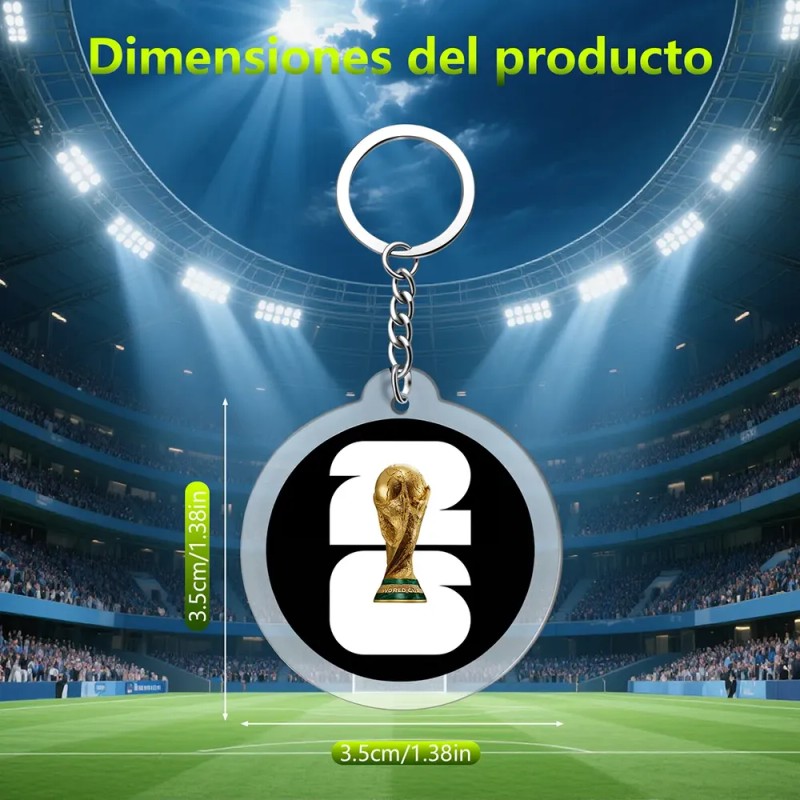 20pcs Llaveros Para Copa Del Mundo 2026 Con Logotipo Trofeo