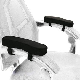 Sunnors Memory Foam Chair Armrest Pad, Comfy Office Chair Arm Rest Cover for Elbows and Forearms Pressure Relief(Set of 2)
