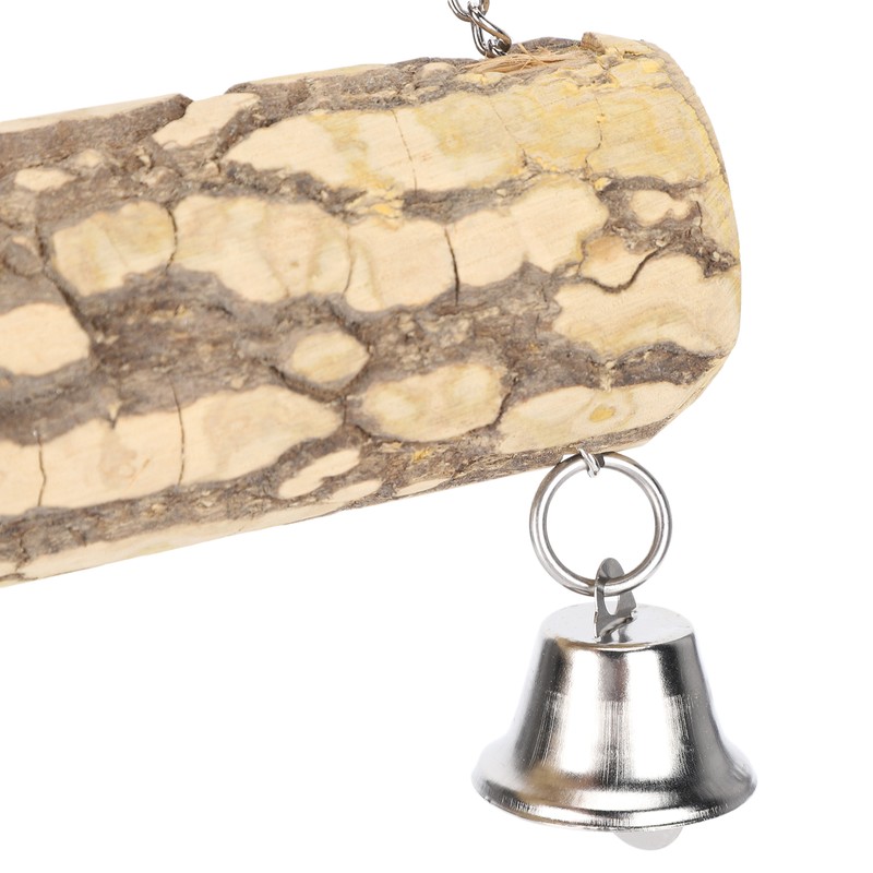 2pcs Pet Birds Parrots Wooden Swing Stand Bar Safety Toy