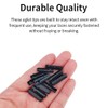 15PCS Aglets for Shoelaces 4x23mm Matt Black Metal Shoe Lace
