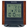 Bulova Forecaster Versatile Tabletop Clock, Brown & Black, B1708