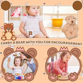 Yizemay ATeddyBear Hug in a Box for Women, Fluffie Stuffies Bear Doll Little Pocket Bear Hug, Pocket Bear Plush Toys Thinking of You Get Well Soon Pocket Hugs Positive Gift for Kids(A)