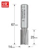 Trend Professional Straight Two Flute Router Cutter, 1/2 Inch Shank,
