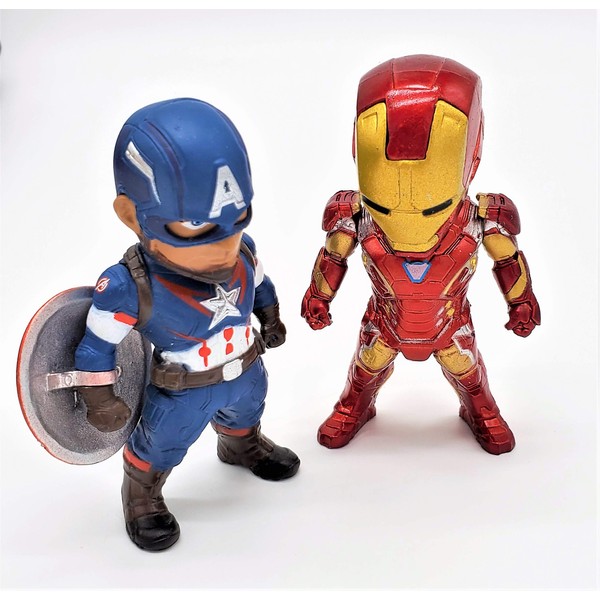 Prodigy Toys Ultimate Captain America and Iron Man Action Figure Superheroes Set