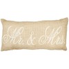 Mr. & Mrs. Burlap Pillow