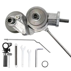 Metal cutter bit attachments, electric drill plate cutter attachments, sheet metal cutters with adapters, DIY metal bite drill attachments for cutting aluminum, copper, iron, steel