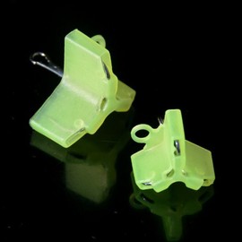 Pack of 100 fishing hook hoods, covers for treble hooks, treble hook cover, suitable for protecting hooks from damage to the bag (green)