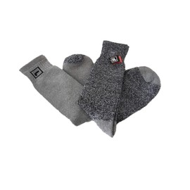 Extreme Men's Winter/Hiking/Skiing Socks, 2 Pair, 6-12, Grey and Heather Gray