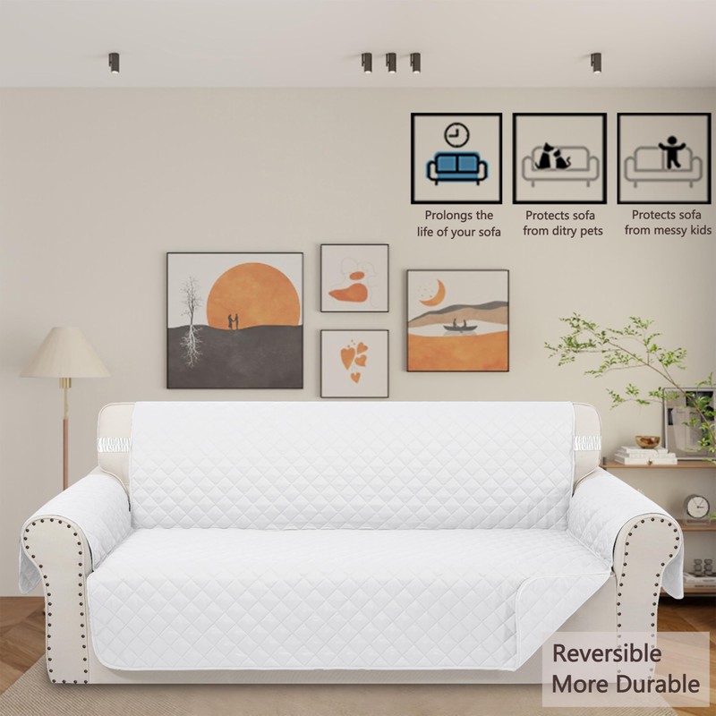 Luxshare Home Reversible Sofa Covers Couch Cover Furniture Protector for