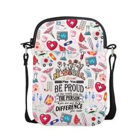 AKTAP Medical Assistant Crossbody Bag MA Student Gifts for Nurse Assistant Shoulder Bag Medical Assistant Appreciation Gifts (CB, Medical assistant Mini-HT)