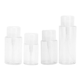 Topyond 4Pcs Travel Pump Bottle,Lotion Pump Dispenser,Cosmetic Empty Bottle, Travel Dispenser Empty Bottle Set Liquid Press Push Down Pump Bottle for Cosmetics
