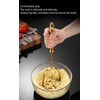 Golden Potato Masher Stainless Steel Heavy Duty Ergonomic Handle for