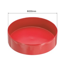 uxcell 200mm(7 7/8 inch) Rubber End Caps, Round Vinyl Plug Insert Plastic End Caps for Tubing, Fence, Pipe Post, Furniture, Railing, Red
