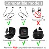 IiEXCEL 8 Pairs Replacement Compatible with Beats Flex Earbuds Eartips,