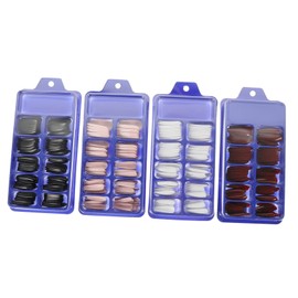 Healvian 400pcs Fake Nails Tips Full Cover Long for Women Suitable for Salon or Home Use Fashion Nail Choice