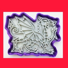 13 Cm Welsh Dragon Cookie Cutters