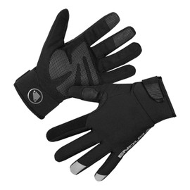 Endura Men's Strike Waterproof Cycling Gloves | MTB | Commute | Road | Warm Gloves | Ergonomic Design | Warmth, Black, XS
